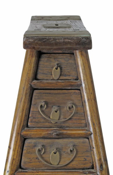 Early 19 Century Antique Small Objects Holder with 4 Drawers - Dyag East