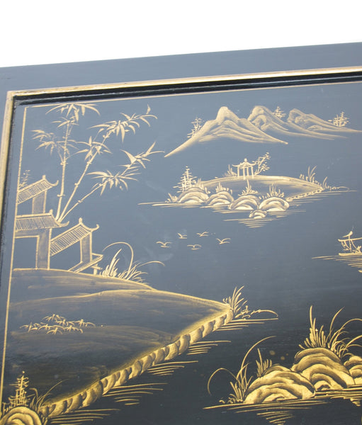Gilded Chinoiserie Style Side Table - Dyag East
