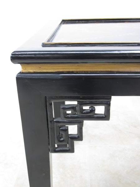 Gilded Chinoiserie Style Side Table - Dyag East