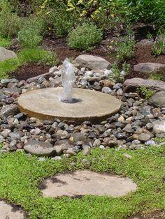 Granite Mill Stone Water Fountain 3 - Dyag East