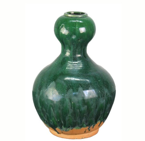 Green Gourd Shape Vase - Dyag East