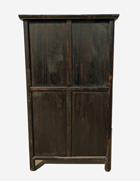 Hand Carved Apron Antique Chinese Cabinet - Dyag East