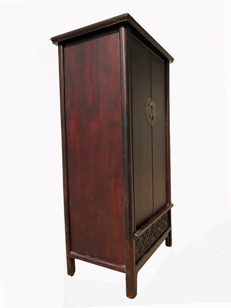 Hand Carved Apron Antique Chinese Cabinet - Dyag East