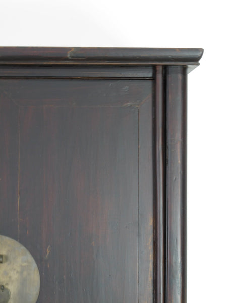 Hand Carved Apron Antique Chinese Cabinet - Dyag East