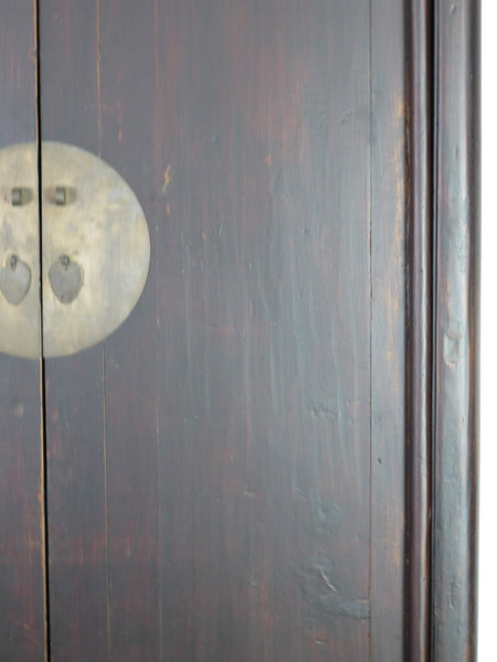 Hand Carved Apron Antique Chinese Cabinet - Dyag East