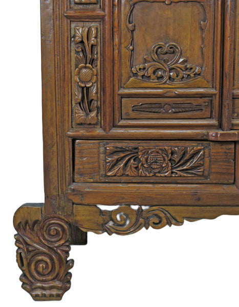 Hand Carved Chinese Antique Cabinet - Dyag East