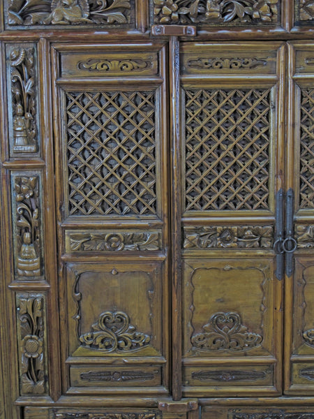 Hand Carved Chinese Antique Cabinet - Dyag East
