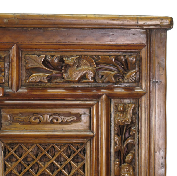 Hand Carved Chinese Antique Cabinet - Dyag East