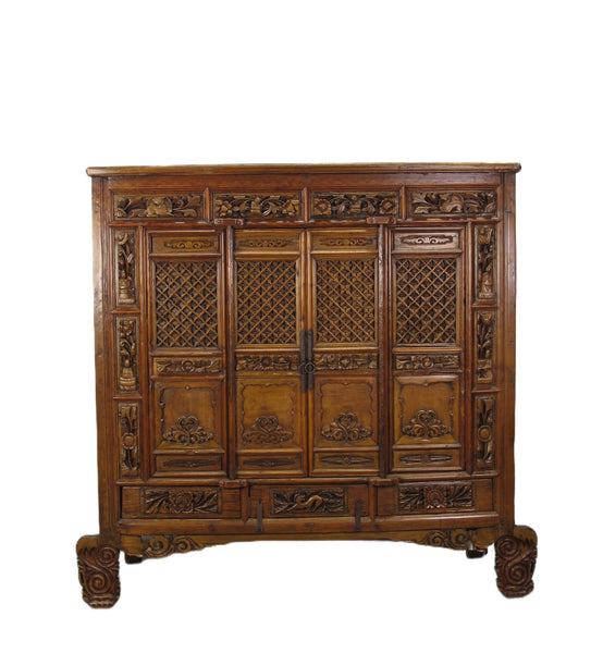 Hand Carved Chinese Antique Cabinet - Dyag East