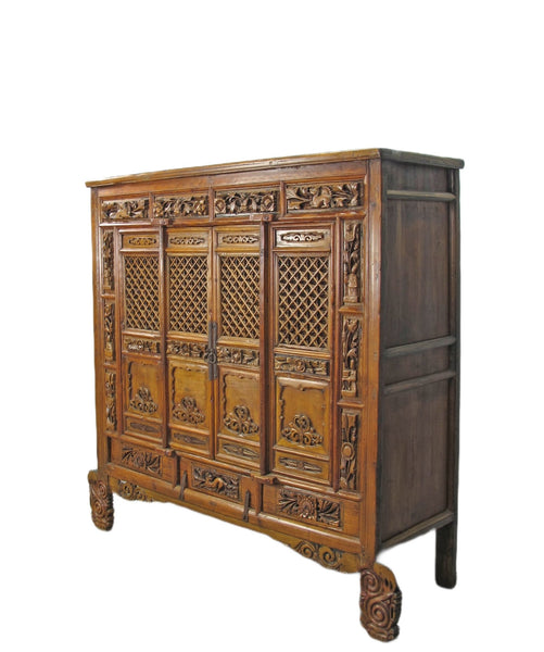 Hand Carved Chinese Antique Cabinet - Dyag East