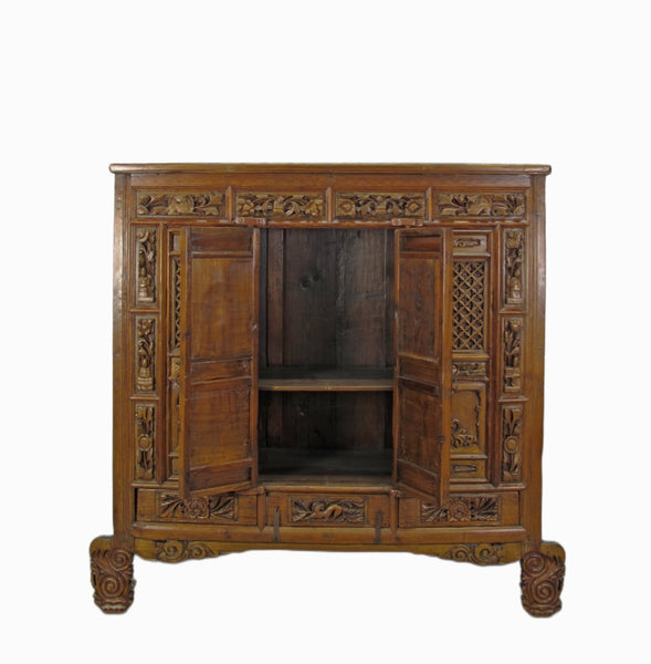 Hand Carved Chinese Antique Cabinet - Dyag East
