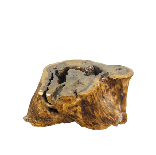 Hand Carved Natural Wood Table Top Sculpture - Dyag East