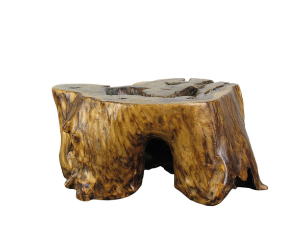 Hand Carved Natural Wood Table Top Sculpture - Dyag East