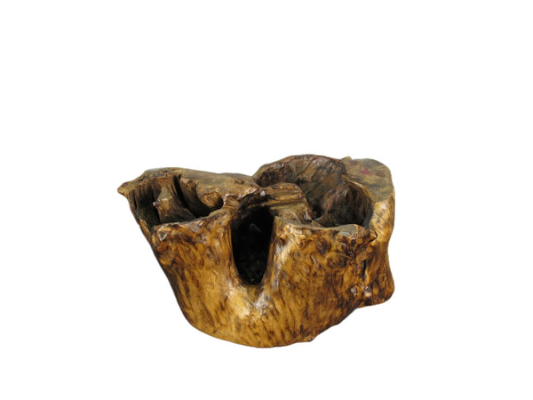 Hand Carved Natural Wood Table Top Sculpture - Dyag East