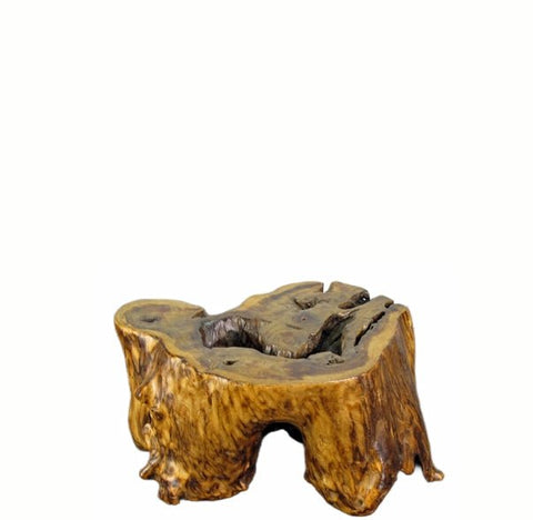 Hand Carved Natural Wood Table Top Sculpture - Dyag East