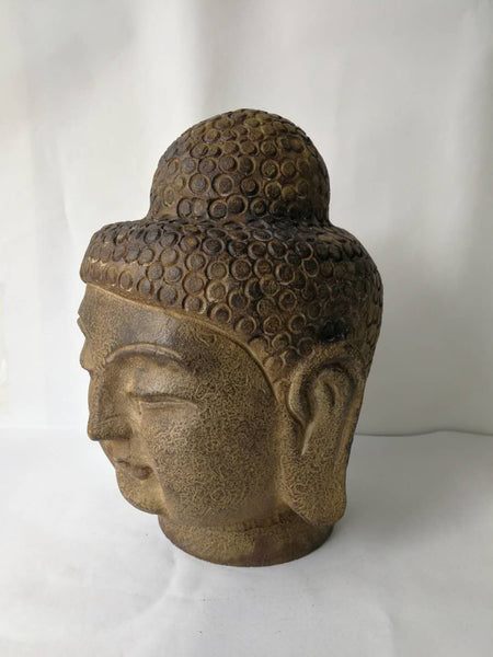 Hand Carved Stone Buddha Head - Dyag East