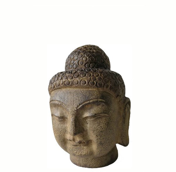 Hand Carved Stone Buddha Head - Dyag East
