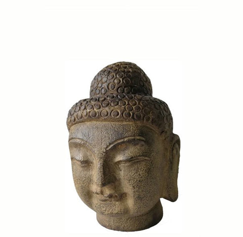 Hand Carved Stone Buddha Head - Dyag East