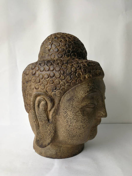 Hand Carved Stone Buddha Head - Dyag East