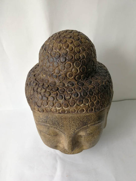 Hand Carved Stone Buddha Head - Dyag East