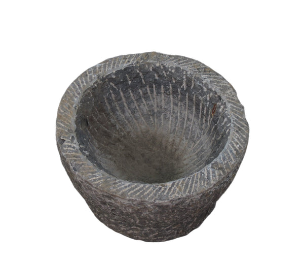 Hand Chiseled Stone Planter 3 - Dyag East