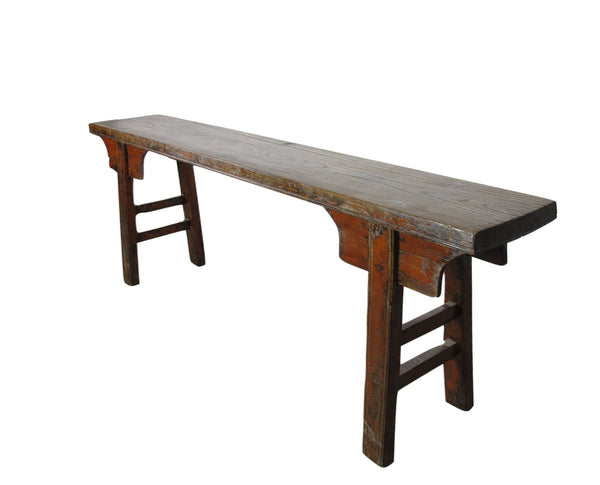 Hebei 8 ft Long Antique Countryside Console Table - Dyag East