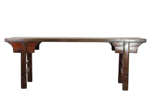 Hebei 8 ft Long Antique Countryside Console Table - Dyag East
