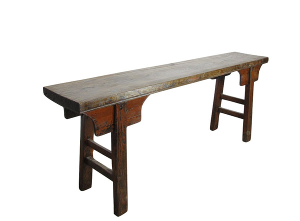 Hebei 8 ft Long Antique Countryside Console Table - Dyag East