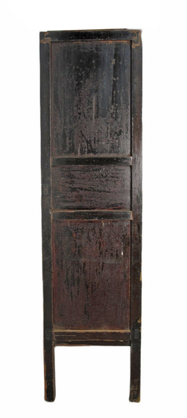 Large 84" Inch Tall Black Chinese Antique Cabinet - Dyag East