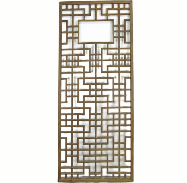 Lattice Antique Chinese Wood Screen Panel - Dyag East