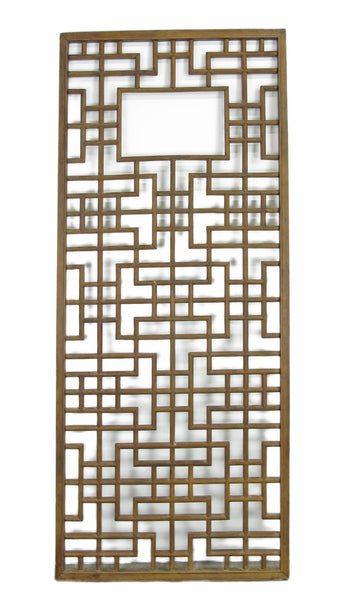 Lattice Antique Chinese Wood Screen Panel - Dyag East