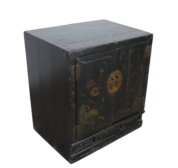 Mid 19 Century Hand Painted Antique Chinese Cabinet - Dyag East