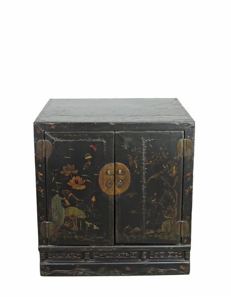 Mid 19 Century Hand Painted Antique Chinese Cabinet - Dyag East