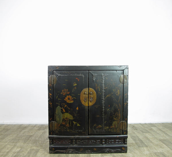 Mid 19 Century Hand Painted Antique Chinese Cabinet - Dyag East