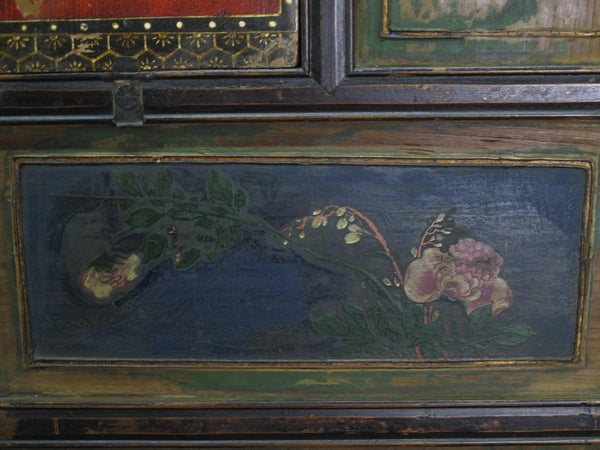 Mid 19th Century Hand Painted Room Divider - Set of 6 - Dyag East