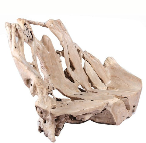 Modern Free Form Teak Root Chair/Bench 29 - Dyag East