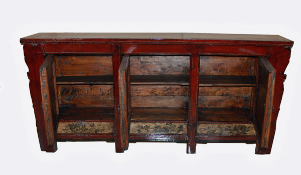 Mongolia Sideboard with Hand Painted Mountains Doors - Dyag East