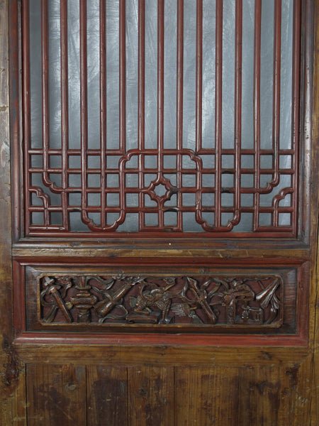 Monumental 11 Feet Tall Antique Chinese Screen Panel Door – Set of 6 - Dyag East