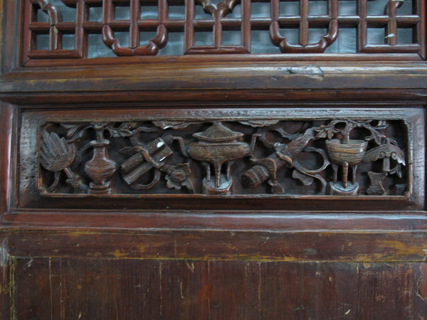 Monumental 11 Feet Tall Antique Chinese Screen Panel Door – Set of 6 - Dyag East