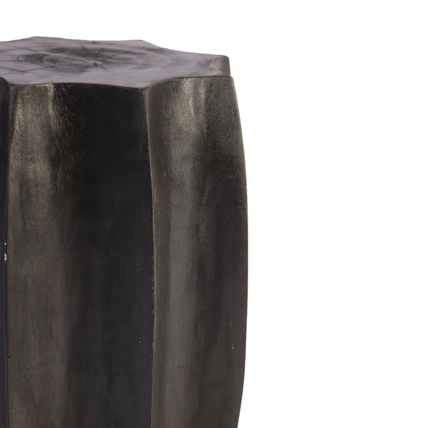 Octagon Black Accent or Side Table or Stool of Stool - Dyag East