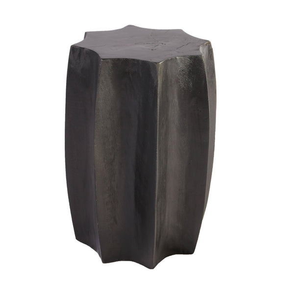 Octagon Black Accent or Side Table or Stool of Stool - Dyag East