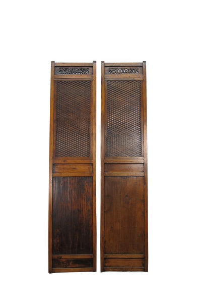 Pair of Beautiful Lattice Screen Door Panel - Dyag East