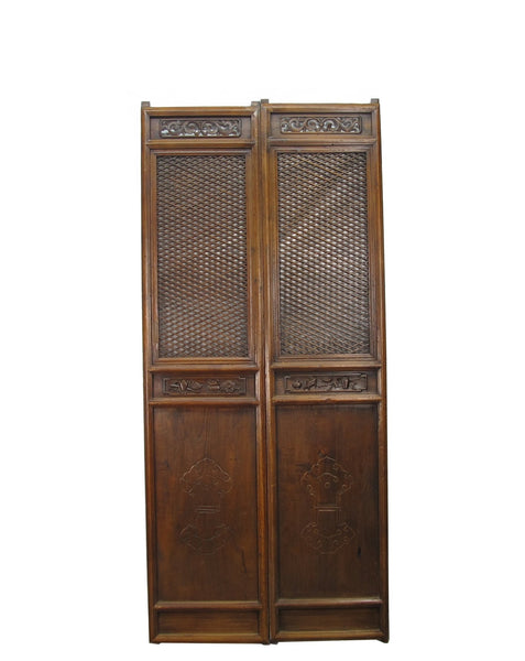 Pair of Beautiful Lattice Screen Door Panel - Dyag East