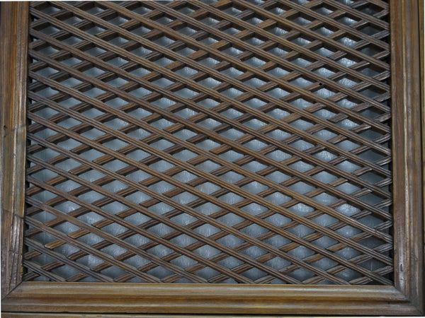 Pair of Beautiful Lattice Screen Door Panel - Dyag East