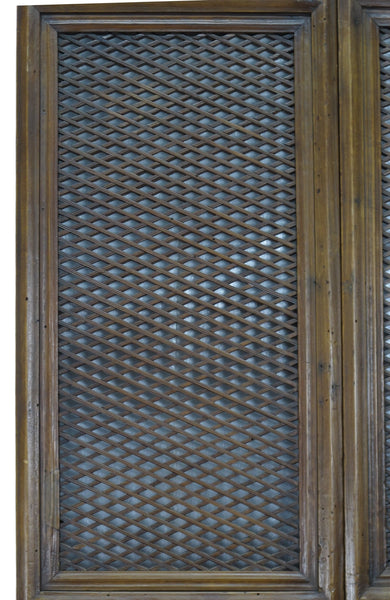 Pair of Beautiful Lattice Screen Door Panel - Dyag East
