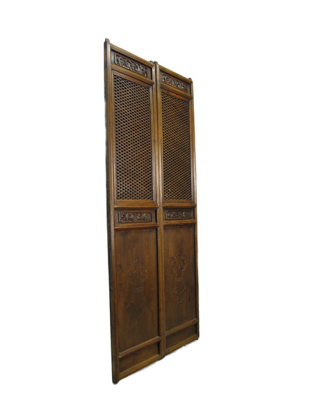 Pair of Beautiful Lattice Screen Door Panel - Dyag East