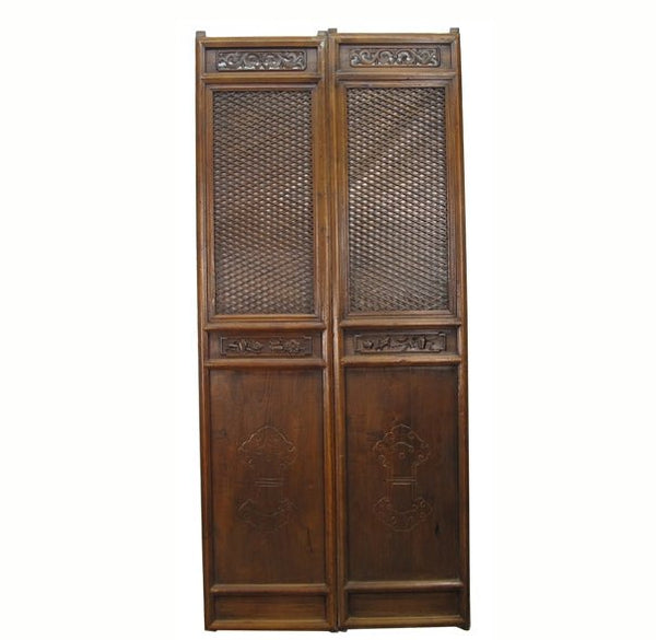 Pair of Beautiful Lattice Screen Door Panel - Dyag East