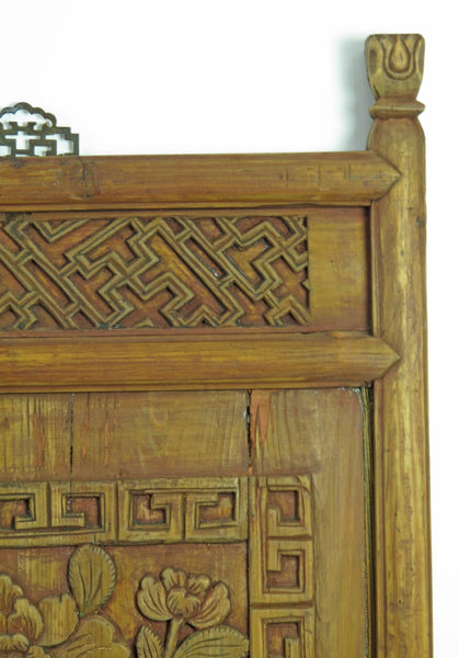 Pair of Hand Carved Antique Wall Hanging Panel - Dyag East