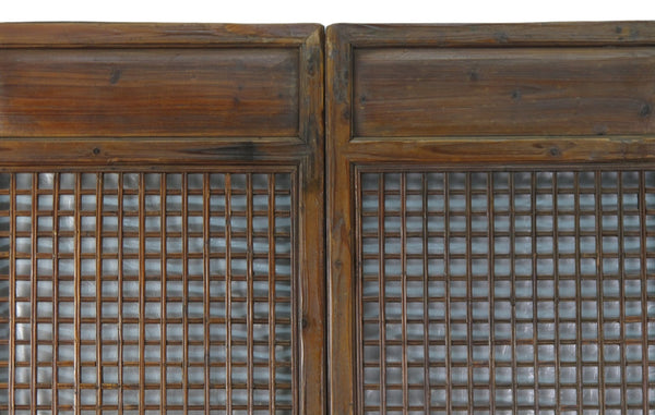 Pair of Lattice Screen Door Panel - Dyag East