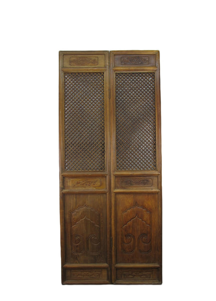 Pair of Lattice Screen Door Panel - Dyag East
